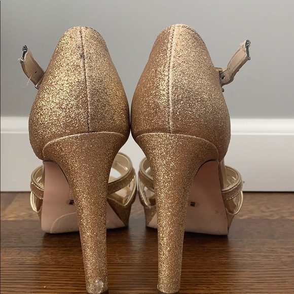 Gold sparkly heels - Picture 5 of 8